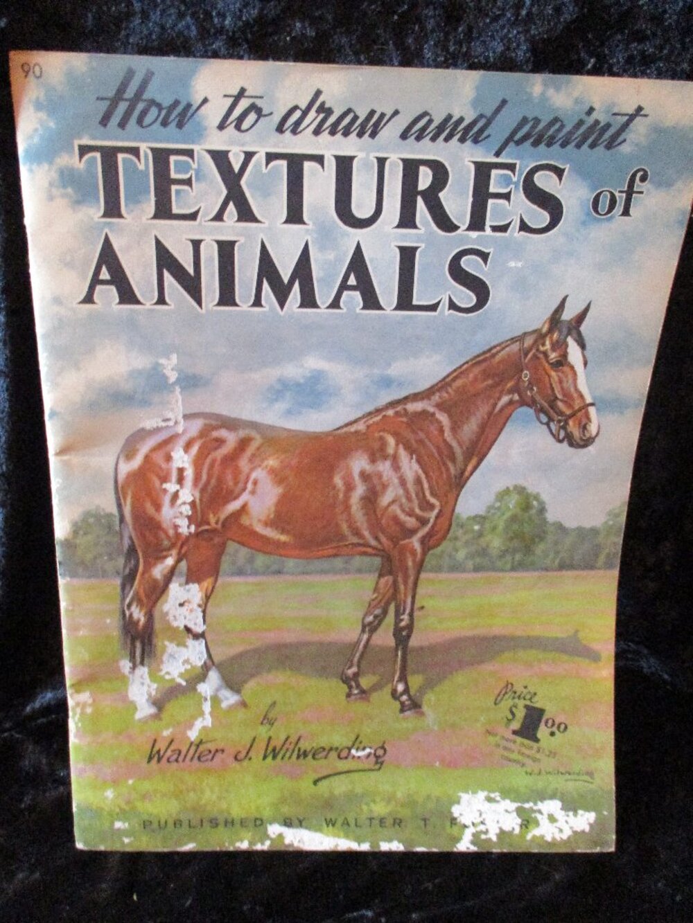 1960's Walter T. Foster 'How To Draw & Paint Textures of Animals' Tutorial #90